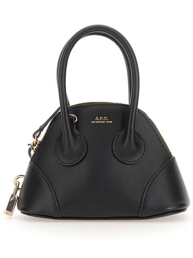 Women's Emma Mini Leather Tote Bag Black - A.P.C. - BALAAN 4