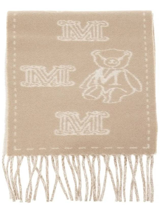 23FW WSANIMA Cashmere Muffler Beige 2345463733 005 - MAX MARA - BALAAN 2