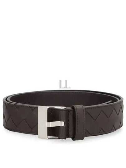 Watch Buckle Leather Belt Black - BOTTEGA VENETA - BALAAN 2