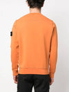 Wappen Patch Crew Neck Sweatshirt Orange - STONE ISLAND - BALAAN 5