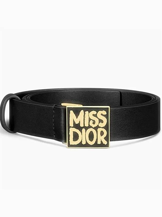 25mm Miss Graffiti Belt Black Smooth Calfskin B0598UMOD M900 - DIOR - BALAAN 3