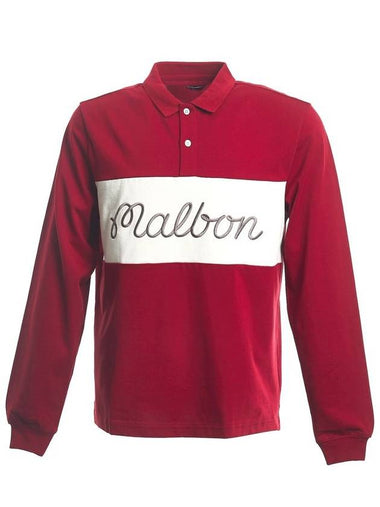 Malbon Murray Polo Long Sleeve Men s T shirt M 7609 BRG - MALBON GOLF - BALAAN 1