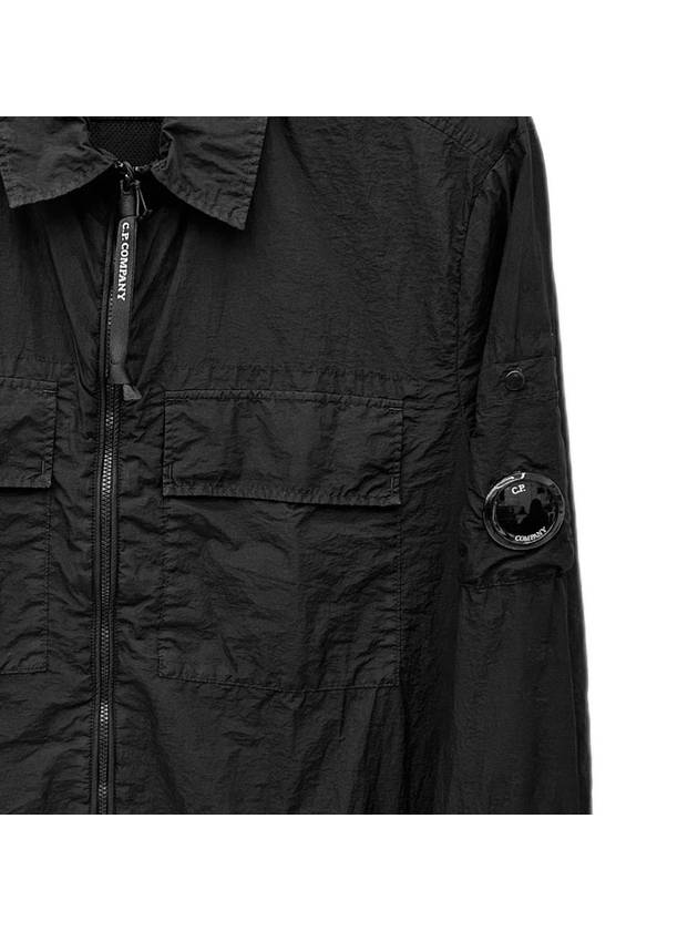 Taylon L Lens Shirt Zip Up Jacket Black - CP COMPANY - BALAAN 4