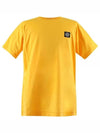 Wappen Logo Patch Short Sleeve T-Shirt Yellow - STONE ISLAND - BALAAN 2