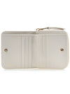 Matelasse Logo Zip Around Half Wallet White - MIU MIU - BALAAN 11