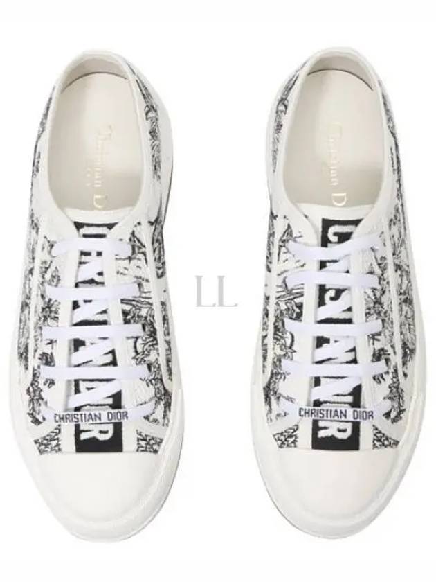 Walk'n'Dior Platform Embroidered Cotton Toile De Jouy Voyage Motif Low Top Sneakers - DIOR - BALAAN 2