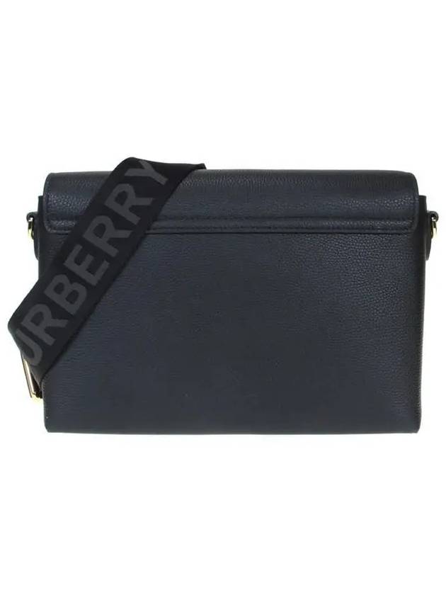 Leather and Vintage Check Note Crossbody Bag Black - BURBERRY - BALAAN 5