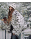 White Leopard Crop Fur Jacket - NOTKNOWING - BALAAN 1