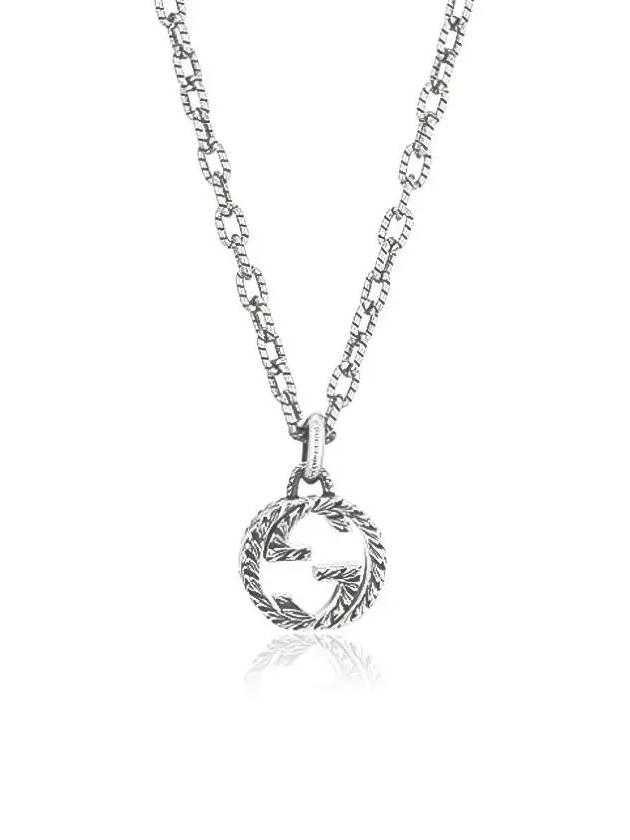 Women's Interlocking G Pendant Necklace Silver - GUCCI - BALAAN 3