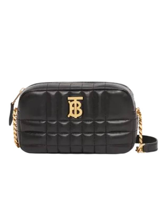 Quilted Leather Mini Lola Camera Shoulder Bag Black - BURBERRY - BALAAN 2