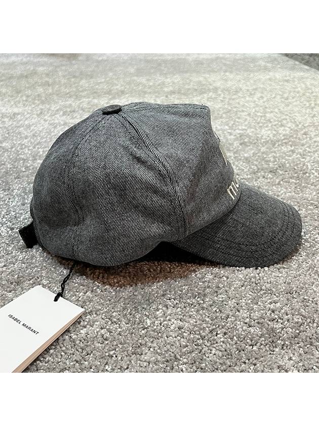 Tyrone Logo Ball Cap Gray - ISABEL MARANT - BALAAN.