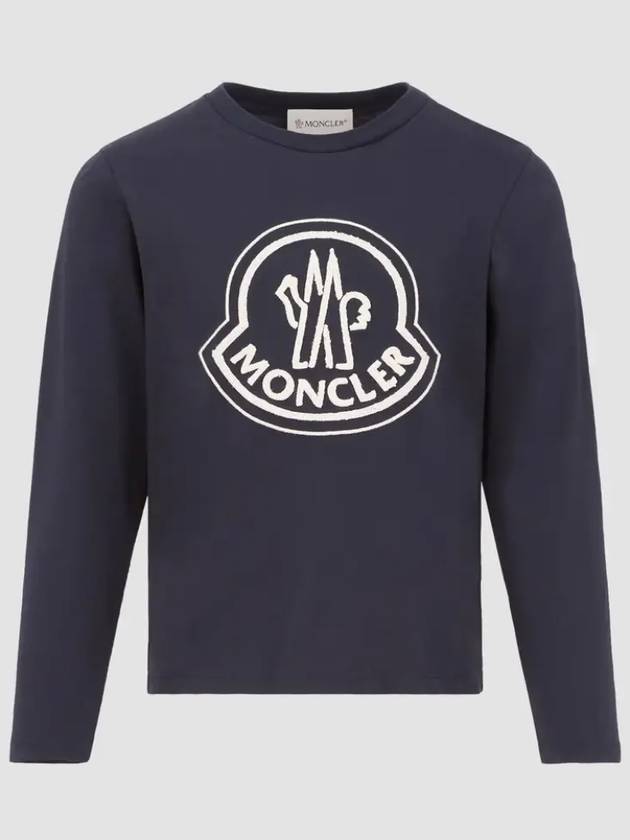 12A Kids Logo Long Sleeve T Shirt 8D0000383907 778 Italian - MONCLER - BALAAN 3