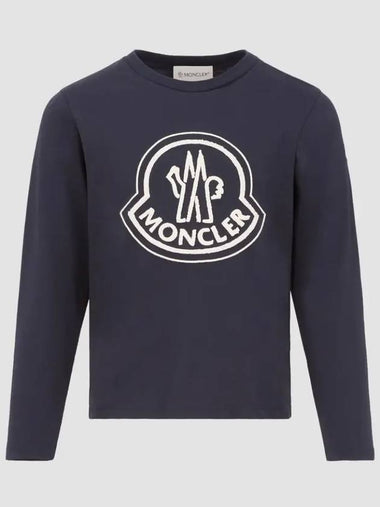 8A10A Kids Logo Long Sleeve T Shirt 8D0000383907 778 Italian - MONCLER - BALAAN 1