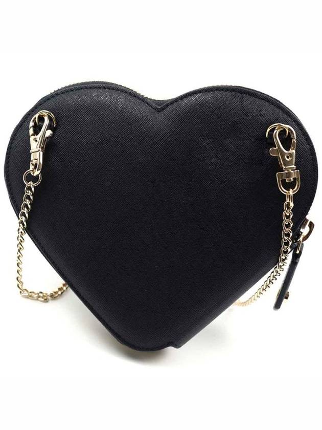 Saffiano New Heart Cross Bag Black - VIVIENNE WESTWOOD - BALAAN 8