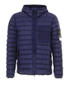 Garment Dyed Down Padded Jacket Navy - STONE ISLAND - BALAAN 1