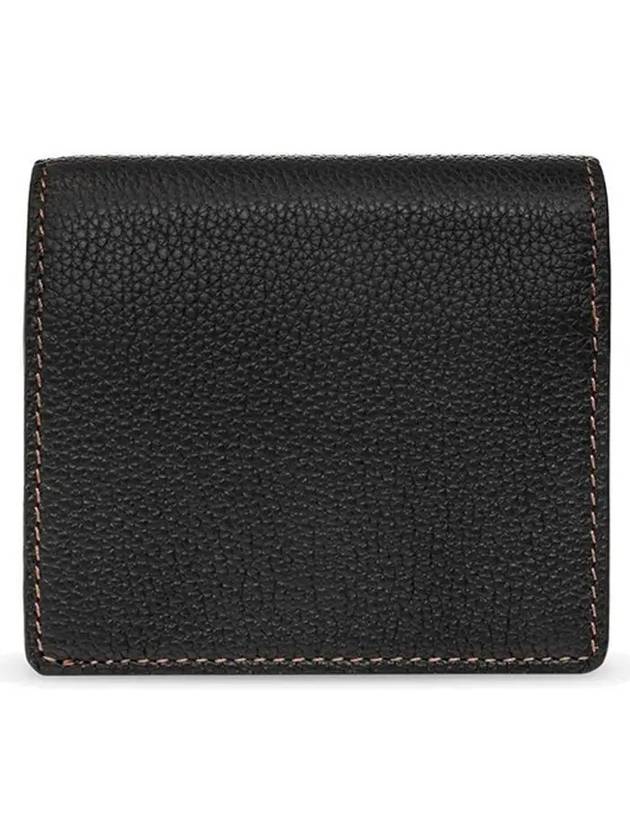 TB Grainy Leather Half Wallet Black - BURBERRY - BALAAN 3