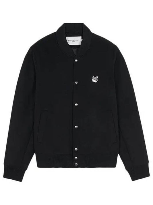 Classic Teddy Wool Jacket Black - MAISON KITSUNE - BALAAN 2