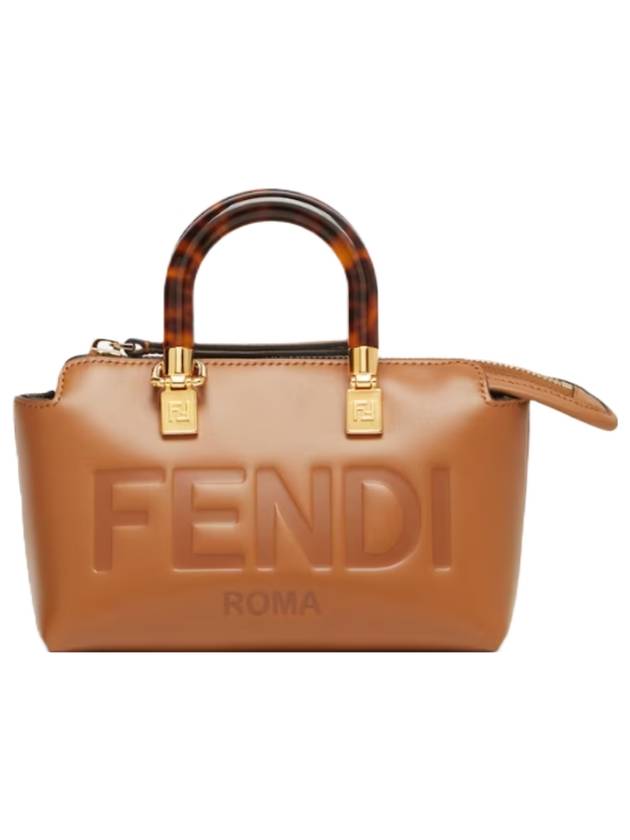 By The Way Small Leather Tote Bag Brown - FENDI - BALAAN 1