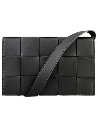 Intrecciato Cassette Cross Bag Black - BOTTEGA VENETA - BALAAN 2