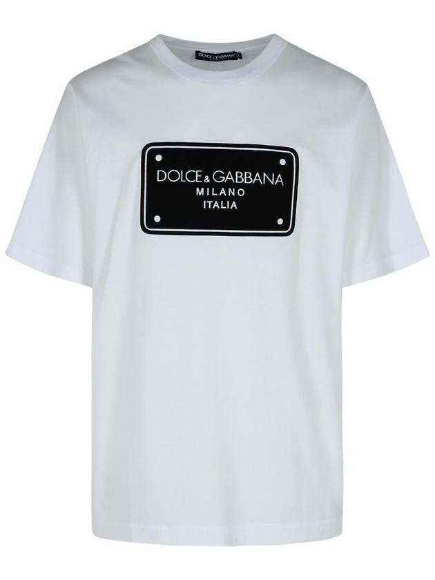 Dolce & Gabbana White Cotton T-Shirt - DOLCE&GABBANA - BALAAN 1