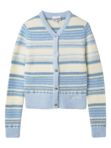 Soft wool striped cardigan Skyway - GANNI - BALAAN 1