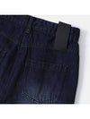 Contrast Indigo Denim Wide Pants Indigo - NOIRER FOR WOMEN - BALAAN 7