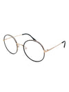 Eyewear Round Metal Eyeglasses Black - TOM FORD - BALAAN 1