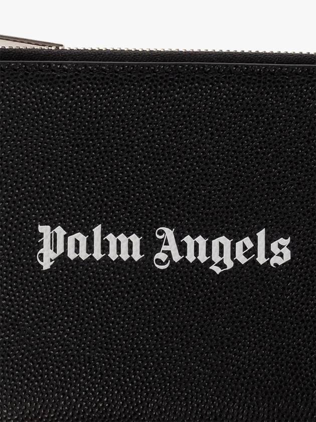 23 fw Mini Pouch WITH PULLOUT Card Holder PMND010S23LEA003 1001 B0230276502 - PALM ANGELS - BALAAN 6