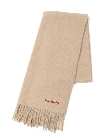 Wool Fringe Muffler Oatmeal Melange - ACNE STUDIOS - BALAAN 2