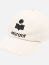 Tyron Logo Cotton Ball Cap Ecru - ISABEL MARANT - BALAAN 3