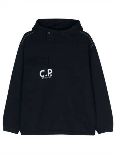 CP Company 24 Indigo Fleece Hoodie 16CMSS184A 110055W D08 - CP COMPANY - BALAAN 2