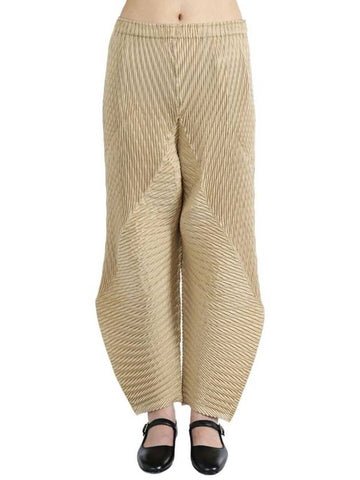 Issey Miyake Wrapped Suede Like Pleats Pants Clothing - ISSEY MIYAKE - BALAAN 1