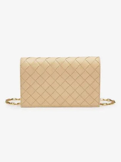 Intrecciato Chain Leather Mini Cross Bag Beige - BOTTEGA VENETA - BALAAN 2