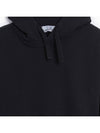 Wappen Patch Brushed Cotton Fleece Hoodie Black - STONE ISLAND - BALAAN 4