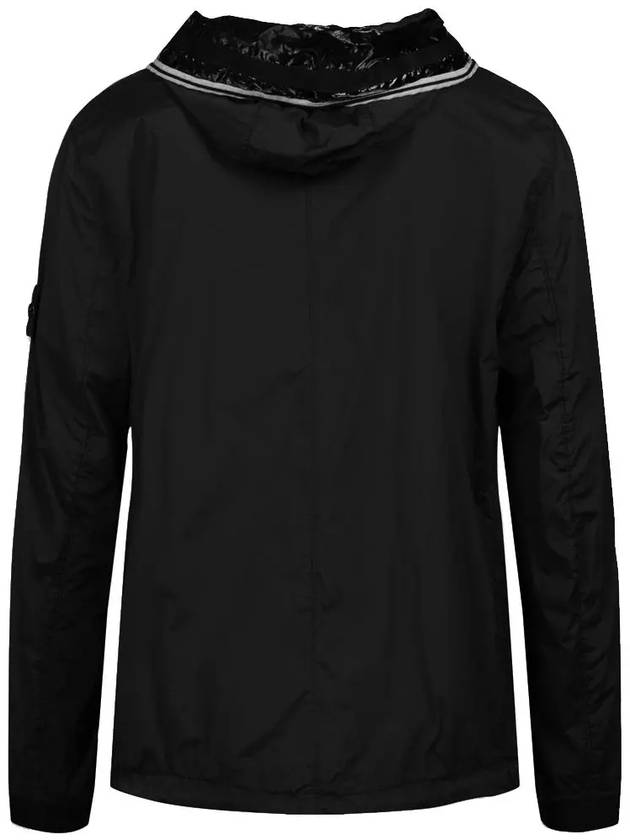 Wappen Patch Skin Touch Nylon Hooded Jacket Black - STONE ISLAND - BALAAN 4