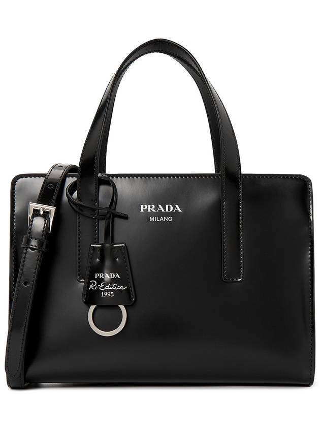 Prada Re-Edition 1995 Brushed Leather Hand Mini Bag Black - PRADA - BALAAN 3