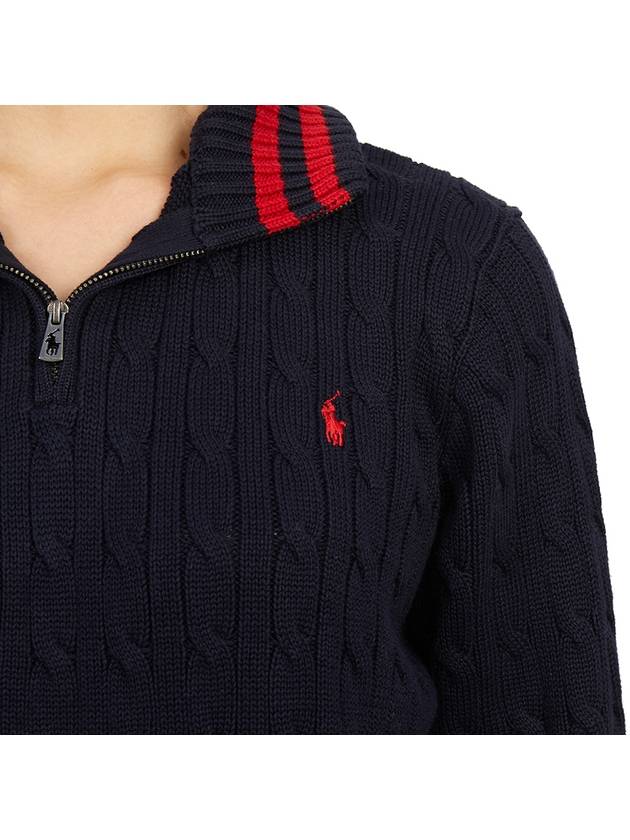 Kids half zip up knit 323868894005 NAVY Adult wearable - POLO RALPH LAUREN - BALAAN 10