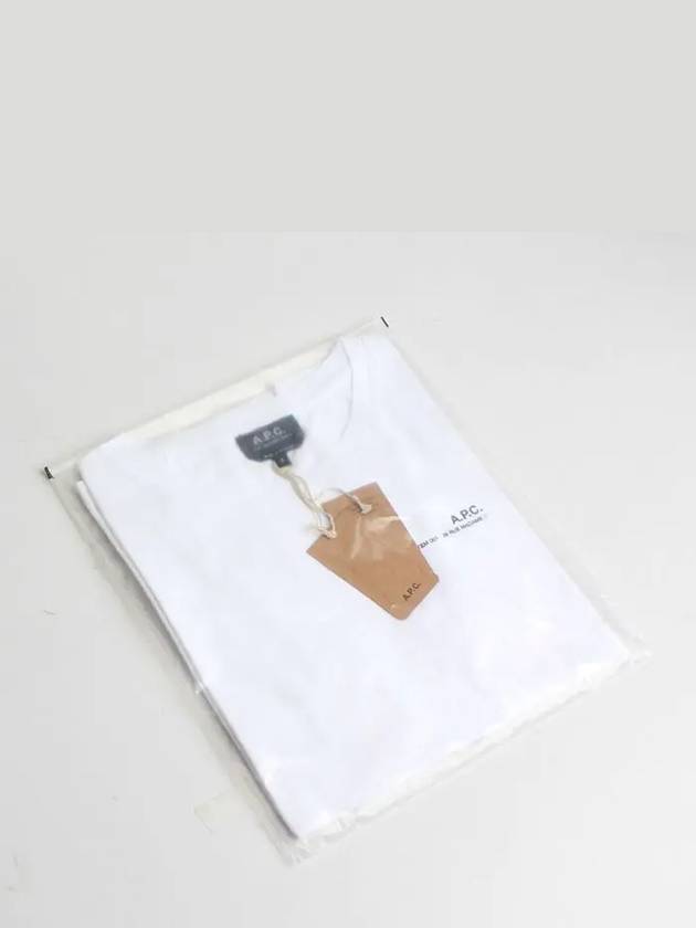 Item Logo Crew Neck Short Sleeve T-Shirt White - A.P.C. - BALAAN 7