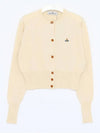 Bea Crop Cardigan Off White - VIVIENNE WESTWOOD - BALAAN 4