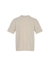 Men's Short Sleeve T-Shirt Light Beige SW21ETS01LI - SOLEW - BALAAN 2