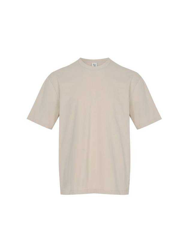 Men's Short Sleeve T-Shirt Light Beige SW21ETS01LI - SOLEW - BALAAN 2