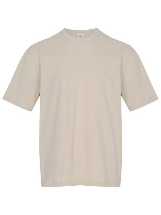 Men's Short Sleeve T-Shirt Light Beige SW21ETS01LI - SOLEW - BALAAN 1