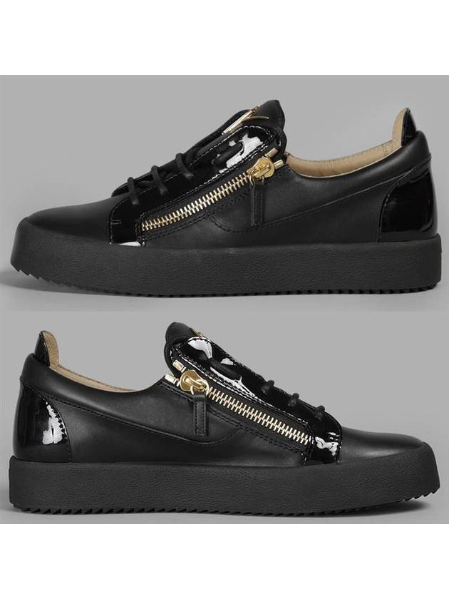 Frankie Crocodile Effect Low-Top Sneakers Black - GIUSEPPE ZANOTTI - BALAAN 2