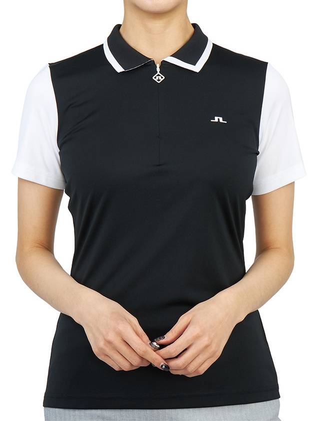 Women's Antonia Golf PK Shirt Black - J.LINDEBERG - BALAAN 6