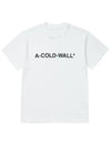 ACWMTS092 WHITE Essential Logo Men's Short Sleeve TShirt - A-COLD-WALL - BALAAN 1