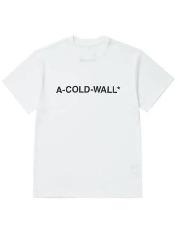 ACWMTS092 WHITE Essential Logo Men's Short Sleeve TShirt - A-COLD-WALL - BALAAN 1