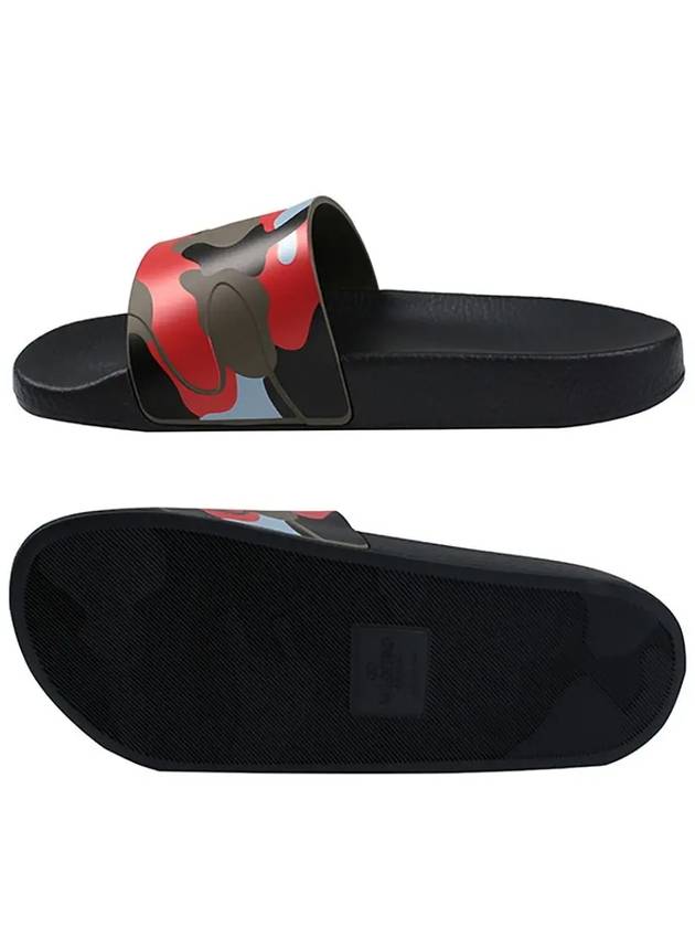 Men's Graphic Print Camo Slippers - VALENTINO - BALAAN 7