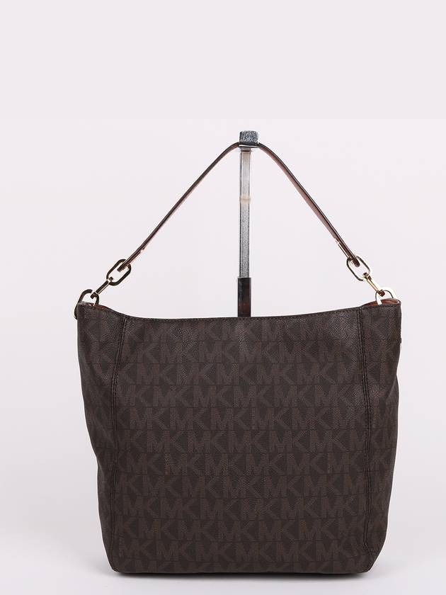 MK pattern brown top handle shoulder bag - MICHAEL KORS - BALAAN 5