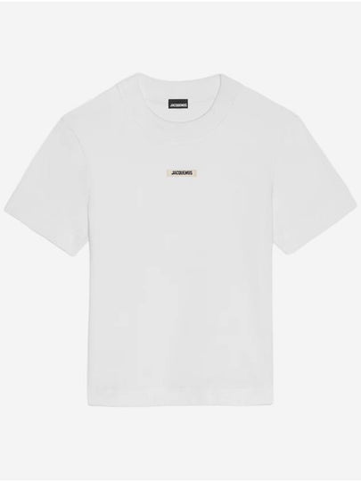 Le Gros Grain Short Sleeve T-Shirt White - JACQUEMUS - BALAAN 2