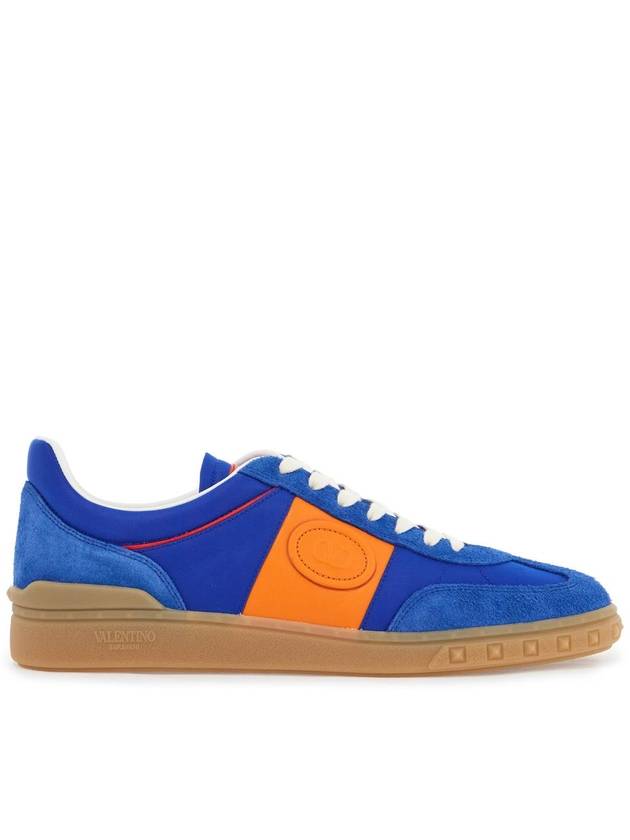 suede leather and nylon upvillage sneakers - VALENTINO - BALAAN 1